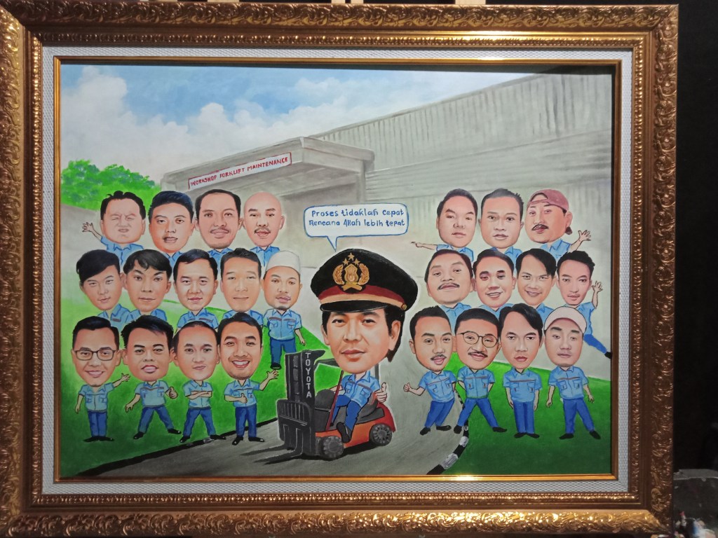 Karikatur perpisan rekan kerja cikarang