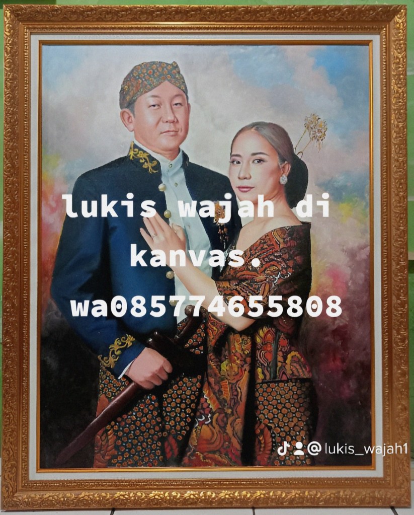 Jasa lukis wajah di kanvas