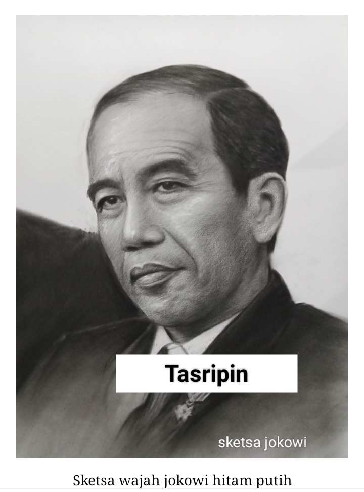 Sketsa wajah jokowi